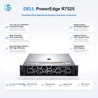 Server Dell DDR4 Bekas dengan Hard Drive SAS/SATA/SSD/NVME, Server Rak 2U Dell EMC PowerEdge R7525