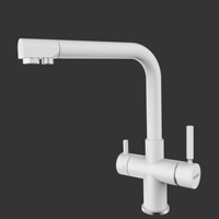 Robinets de cuisine à 5 voies avec robinet d'eau froide étincelante pour robinet de lavabo de cuisine
