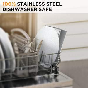 Prensa para Hamburguesas de Acero Inoxidable, Prensa Redonda de 5.5 Pulgadas, Antiadherente, Base Plana para <span class=keywords><strong>Bacon</strong></span>, Carne Picada, Hamburguesas y Carnes en General - Product Image 6