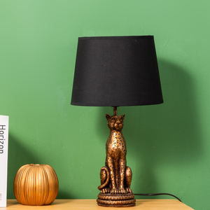 <strong>Leopard</strong> Polyresin Animal Table <strong>Lamp</strong> for Reading Room or Bedroom Desk <strong>Lamp</strong> Gold Color Home Decoration Night <strong>Lamp</strong> for Bedroom - Product Image 2