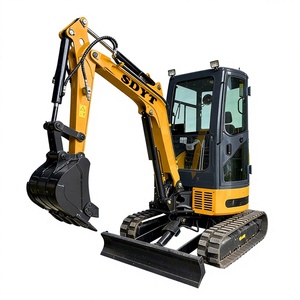 Mini Escavatore Idraulico Cingolato Personalizzato da 3,5 Tonnellate con Molteplici Accessori (Martello Demolitore/Grappolo) per Ingegneria Edile Esterna - Product Image 1