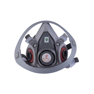 Atacado Silicone Reutilizável Máscaras Outdoor Carvão Ativado Filtro 3-Layer Proteção Ajustável Nose Clip à prova de poeira Respiradores - Product Image 2