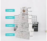 Boîte alimentaire en papier kraft en gros avec fenêtre transparente, étanche, pour gâteaux et plats à emporter, présentoir, logo personnalisé