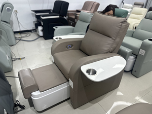 Silla de Spa Marrón MINGSHI, Gran Venta <span class=keywords><strong>2026</strong></span>, Silla de Pedicura con Control Remoto, Silla de Manicura para el Cuidado de las Uñas - Product Image 5