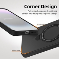 Coques de téléphone portable à chargement sans fil avec support rotatif à 360 degrés, étui de téléphone personnalisé pour iPhone 15 14 13 12 Plus