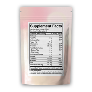 OEM ODM Mezcla de Batido Sustituto de Comida Alta en Proteínas, Sabor Fresa y Plátano con Polvo de Fruta Real, Suplemento Dietético Diario - Product Image 2