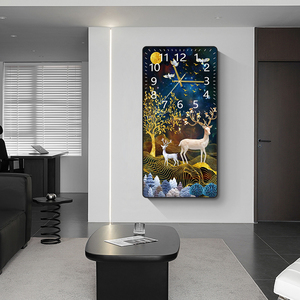 <span class=keywords><strong>Orologio</strong></span> da <span class=keywords><strong>Parete</strong></span> Decorativo di Lusso con Paesaggio Marino, Decorazione Artistica per Soggiorno - Product Image 5
