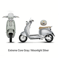Scooter Électrique de Luxe à 2 Roues avec Compartiment de Rangement Mobile, Frein à Disque Avant 180 et Frein à Tambour Arrière 110, Modèle Cappuccino, à Vendre