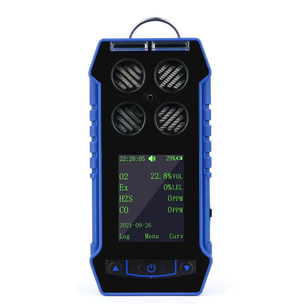 Lango 휴대용 수소 H2S 메탄 가스 감지기 민감한 확산 H2s 가스 누출 측정기 LCD 화면 포함