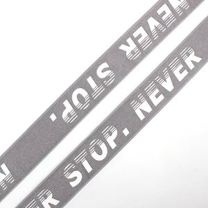 Custom Printed Elastic Band 3.1Cm Printed Strap Polyester Non Elastic Band for Bag Ribbon <b>Webbing</b> - Product Image 4