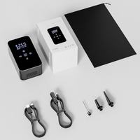 Gonfleur de pneus sans fil en plastique avec écran LED et moniteur de pression des pneus pour voiture, vélo, moto, ballon