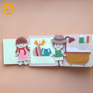 <span class=keywords><strong>Libro</strong></span> Sensorial de Fieltro Suave, <span class=keywords><strong>Libro</strong></span> de Actividades Inspirado en Montessori para el Desarrollo de la Motricidad Fina en Niños Pequeños - Product Image 3