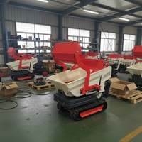 Mini-dumper tout-terrain flexible auto-chargeant 500 kg, brouette motorisée auto-chargeante, mini-dumper chenillé hydraulique