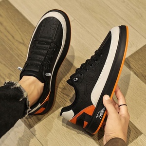 Nouvelles baskets décontractées pour hommes en cuir véritable de première couche de cuir de vache blanc, respirantes, à semelle épaisse en maille, à lacets, en caoutchouc, pour le dropshipping - Product Image 6