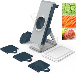 Cortador de Verduras Vertical 4 en 1, Picador de Cebolla y Patatas, Rebanador Mandolina para Cocina con Cuchillas Ajustables - Product Image 4