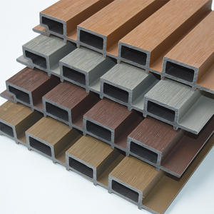 Revêtement mural extérieur en PVC WPC, deuxième génération, grille co-extrudée, panneaux de grande muraille - Product Image 3