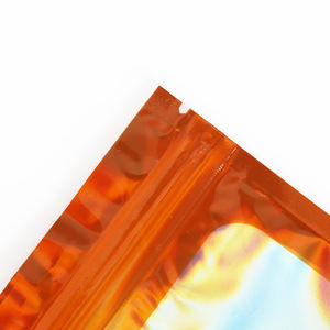 Custom Holographic Bags Doypack Packaging Hologram <strong>Pouch</strong> Rainbow Color Ziplock Resealable Zipper Mylar Snack Bag - Product Image 6