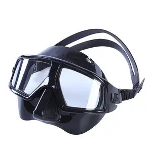 2023新款低体积自由潜水护目镜防雾电脑镜片硅胶防紫外线浮潜面罩