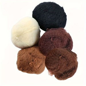 Filets à cheveux jetables invisibles <span class=keywords><strong>en</strong></span> nylon pour danse de ballet, snuffs, bord élastique, filet à cheveux <span class=keywords><strong>en</strong></span> maille, <span class=keywords><strong>couverture</strong></span> de chignon pour femmes, 100 pièces par sac, vente <span class=keywords><strong>en</strong></span> gros - Product Image 4