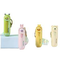 Mini ventilateur portable en plastique avec porte-clés, rechargeable par USB, alimenté par batterie, pour chevet, bureau, table