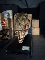 Sculpture de dinosaure géante en résine et fibre de verre, modèle 3D peint à la main, durable, pour exposition en musée, parc, jardin, décorations