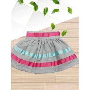 Conjunto de Blusa y Falda para Niña, Manga Corta, Plisado con Volantes, Poliéster y Algodón, 2 Piezas, Ropa de Boutique - Product Image 6