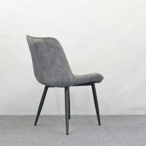 Chaises de salle à manger modernes, ergonomiques, écologiques, colorées, en velours, légères, portables, avec dossier, pieds en métal noir, pour la maison, le bureau, la salle de sport, l'hôtel - Product Image 2