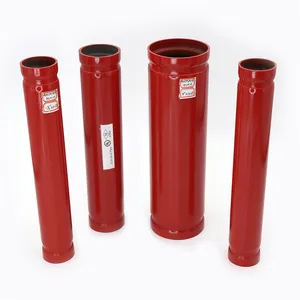 4" ASTM Sprinkler Red Painted Fire Protection Pipe With UL FM