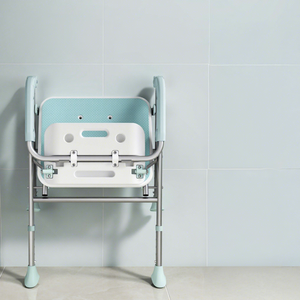 KS Bathroom <b>Shower</b> <b>Chair</b> Aluminum Alloy 200kg Capacity One-click Foldable For Elderly Pregnant Women - Product Image 4
