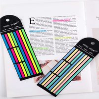 Transparent auto-adhésif 160 feuilles notes autocollantes PET lecture annotation signets bloc-notes index onglets pour livres bloc-notes