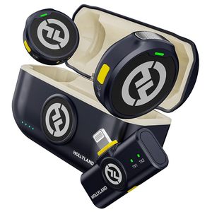 Hollyland Lark M2 <strong>Wireless</strong> Lavalier <strong>Microphone</strong> for Camera 300m Range Noise Cancellation 30H Battery for Photography Vlog - Product Image 3