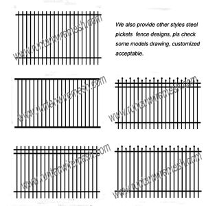 Valla de hierro forjado y paneles de acero galvanizado de alta calidad, diseño de valla metálica, gran oferta - Product Image 5