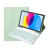 Étui coloré pour tablette iPad 10e génération 10,9 pouces avec clavier sans fil, compatible iPad 11e génération 2025 A16, étui pour iPad 10