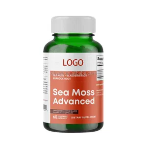 OEM ODM Organic Sea Moss And Black Seed Oil Capsules For Adults Sea Moss Extarct For Immune System Supplements