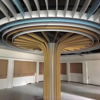 Panneau de plafond suspendu en aluminium industriel 3D, bande de plafond en aluminium, ignifuge, imperméable, pour centre commercial
