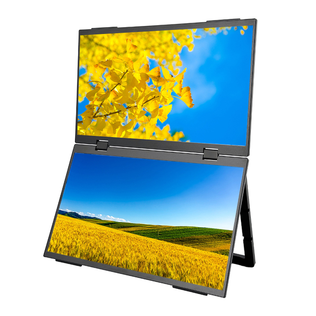 Hot 15.6 Inch Dual Screen Extend Display Portable Foldable Laptop Smart Gaming Triple Screen Display Computer Monitor