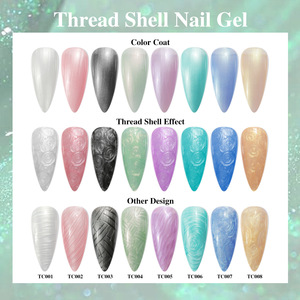 Bonne réputation Perle Couleur Constructeur Sans Shell Fil Glitter Nail Extension <span class=keywords><strong>Semi</strong></span>-<span class=keywords><strong>Permanent</strong></span> Construction Gel <span class=keywords><strong>Vernis</strong></span> - Product Image 2