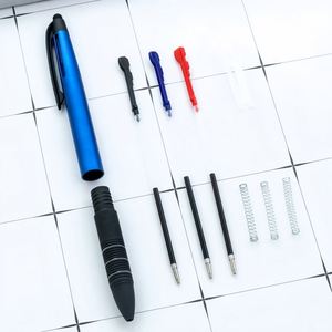 Stylo bille multifonctionnel trois couleurs avec logo personnalisé, impression UV, pointe de 1,0 mm, en plastique, mignon, pour fournitures de bureau - Product Image 3