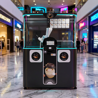 LE ROBOT-1 Distributeur automatique de boissons expresso fraîchement moulues avec code QR intelligent, machine à café, machine distributrice pour les entreprises