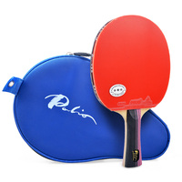 Raket Tenis Meja Palio 3-bintang untuk Pelajar Pemula Raket Tenis Meja Lurus dan Horizontal Raket PingPong