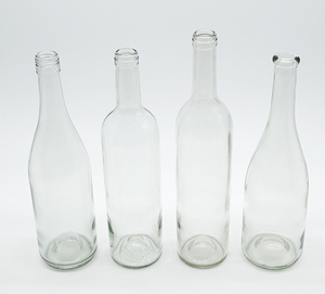 Botellas de Vino Transparentes Esmeriladas de 500 ml y 750 ml, Botellas de Vidrio Decorativas de Alta Calidad para Aceite de Oliva y Aceite de Coco - Product Image 4