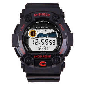 Reloj minimalista Para adultos, pulsera Digital LCD multifunción con logotipo personalizado, resistente a los golpes, venta al por mayor de fábrica - Product Image 4