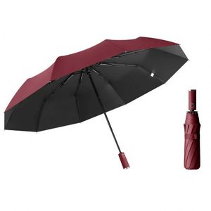 Parapluie portable multifonctionnel anti-UV en pongé 190T, conception pliable avancée 8K simple pour le soleil/la pluie, les voyages et le sport - Product Image 4