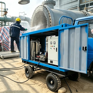 Equipo de Limpieza con Chorro de Agua <span class=keywords><strong>a</strong></span> Alta Presión de 14500 psi 1000 bar para Limpieza de Tubos de Calderas Industriales, Condensadores e Intercambiadores de Calor - Product Image 4