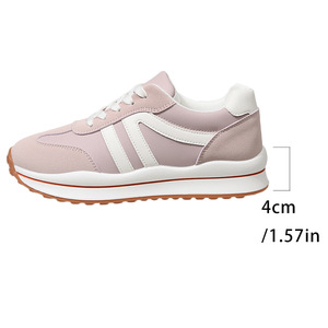 <span class=keywords><strong>Scarpe</strong></span> da passeggio nuove con lacci, sneakers popolari con plateau e suola spessa, <span class=keywords><strong>scarpe</strong></span> sportive casual da <span class=keywords><strong>donna</strong></span> con suola morbida - Product Image 5