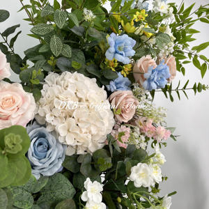 DKB usine artificielle en gros 2024 nouvelle soie artificielle mariage arc fleurs arc fleur panneau pour mariage - Product Image 4