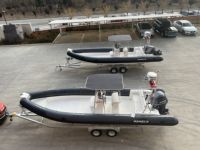 Bateau pneumatique rigide RIB680 de 22 pieds avec coque en fibre de verre, double coque, en Hypalon PVC, pour la pêche et la dérive, en promotion