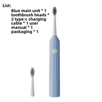 Cepillo de dientes eléctrico para adultos, juego Tongshi de cerdas suaves, IPX7, 3 modos, carga inalámbrica, hombres, mujeres, estudiantes, completamente automático, inteligente