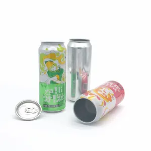 Pola desain cerdas Film cetak 310ml 355ml 450ml kaleng Cola kaleng pabrik bir aluminium bisa