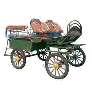 Popular Carroza de Caballos de 4 Ruedas para Maratones, Carro de Poni para Turismo, Carroza de Transporte Especial - Product Image 1